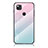 Silicone Frame Mirror Rainbow Gradient Case Cover LS1 for Google Pixel 4a