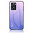 Silicone Frame Mirror Rainbow Gradient Case Cover LS1 for OnePlus Nord N20 SE Clove Purple