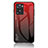 Silicone Frame Mirror Rainbow Gradient Case Cover LS1 for OnePlus Nord N20 SE Red