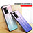 Silicone Frame Mirror Rainbow Gradient Case Cover LS1 for OnePlus Nord N300 5G