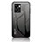 Silicone Frame Mirror Rainbow Gradient Case Cover LS1 for OnePlus Nord N300 5G Dark Gray