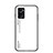 Silicone Frame Mirror Rainbow Gradient Case Cover LS1 for Oppo A76 White