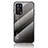 Silicone Frame Mirror Rainbow Gradient Case Cover LS1 for Oppo A95 4G Dark Gray