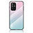 Silicone Frame Mirror Rainbow Gradient Case Cover LS1 for Oppo Reno5 Z 5G