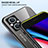 Silicone Frame Mirror Rainbow Gradient Case Cover LS1 for Oppo Reno7 Lite 5G