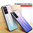 Silicone Frame Mirror Rainbow Gradient Case Cover LS1 for Oppo Reno7 Pro 5G