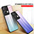 Silicone Frame Mirror Rainbow Gradient Case Cover LS1 for Oppo Reno8 Pro 5G