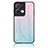 Silicone Frame Mirror Rainbow Gradient Case Cover LS1 for Oppo Reno8 Pro+ Plus 5G