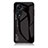 Silicone Frame Mirror Rainbow Gradient Case Cover LS1 for Oppo Reno8 T 4G Black