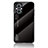 Silicone Frame Mirror Rainbow Gradient Case Cover LS1 for Oppo Reno8 Z 5G Black