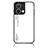 Silicone Frame Mirror Rainbow Gradient Case Cover LS1 for Oppo Reno9 5G White