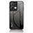 Silicone Frame Mirror Rainbow Gradient Case Cover LS1 for Oppo Reno9 Pro+ Plus 5G Dark Gray