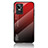 Silicone Frame Mirror Rainbow Gradient Case Cover LS1 for Realme GT Neo3 5G Red