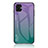Silicone Frame Mirror Rainbow Gradient Case Cover LS1 for Samsung Galaxy A04E
