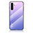 Silicone Frame Mirror Rainbow Gradient Case Cover LS1 for Samsung Galaxy A04s Clove Purple