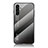 Silicone Frame Mirror Rainbow Gradient Case Cover LS1 for Samsung Galaxy A04s Dark Gray