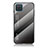 Silicone Frame Mirror Rainbow Gradient Case Cover LS1 for Samsung Galaxy A12 Dark Gray