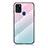 Silicone Frame Mirror Rainbow Gradient Case Cover LS1 for Samsung Galaxy A21s