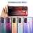 Silicone Frame Mirror Rainbow Gradient Case Cover LS1 for Samsung Galaxy A23 5G