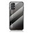Silicone Frame Mirror Rainbow Gradient Case Cover LS1 for Samsung Galaxy A23 5G Dark Gray