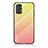 Silicone Frame Mirror Rainbow Gradient Case Cover LS1 for Samsung Galaxy A23 5G Yellow