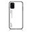 Silicone Frame Mirror Rainbow Gradient Case Cover LS1 for Samsung Galaxy A31 White