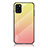 Silicone Frame Mirror Rainbow Gradient Case Cover LS1 for Samsung Galaxy A31 Yellow