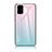 Silicone Frame Mirror Rainbow Gradient Case Cover LS1 for Samsung Galaxy A51 4G