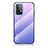 Silicone Frame Mirror Rainbow Gradient Case Cover LS1 for Samsung Galaxy A52 4G Clove Purple