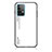 Silicone Frame Mirror Rainbow Gradient Case Cover LS1 for Samsung Galaxy A52 4G White