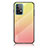 Silicone Frame Mirror Rainbow Gradient Case Cover LS1 for Samsung Galaxy A52 4G Yellow