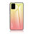 Silicone Frame Mirror Rainbow Gradient Case Cover LS1 for Samsung Galaxy A71 5G Yellow