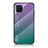 Silicone Frame Mirror Rainbow Gradient Case Cover LS1 for Samsung Galaxy A81 Mixed