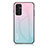 Silicone Frame Mirror Rainbow Gradient Case Cover LS1 for Samsung Galaxy F13 4G