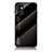 Silicone Frame Mirror Rainbow Gradient Case Cover LS1 for Samsung Galaxy F23 5G Black