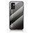 Silicone Frame Mirror Rainbow Gradient Case Cover LS1 for Samsung Galaxy F23 5G Dark Gray