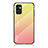 Silicone Frame Mirror Rainbow Gradient Case Cover LS1 for Samsung Galaxy F23 5G Yellow