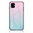 Silicone Frame Mirror Rainbow Gradient Case Cover LS1 for Samsung Galaxy M04