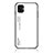 Silicone Frame Mirror Rainbow Gradient Case Cover LS1 for Samsung Galaxy M04 White