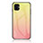 Silicone Frame Mirror Rainbow Gradient Case Cover LS1 for Samsung Galaxy M04 Yellow