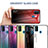 Silicone Frame Mirror Rainbow Gradient Case Cover LS1 for Samsung Galaxy M21