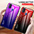 Silicone Frame Mirror Rainbow Gradient Case Cover LS1 for Samsung Galaxy M21