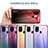 Silicone Frame Mirror Rainbow Gradient Case Cover LS1 for Samsung Galaxy M21s