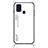 Silicone Frame Mirror Rainbow Gradient Case Cover LS1 for Samsung Galaxy M21s White