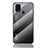 Silicone Frame Mirror Rainbow Gradient Case Cover LS1 for Samsung Galaxy M31 Prime Edition Dark Gray