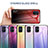 Silicone Frame Mirror Rainbow Gradient Case Cover LS1 for Samsung Galaxy M31s