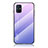 Silicone Frame Mirror Rainbow Gradient Case Cover LS1 for Samsung Galaxy M31s Clove Purple