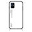 Silicone Frame Mirror Rainbow Gradient Case Cover LS1 for Samsung Galaxy M31s White