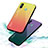 Silicone Frame Mirror Rainbow Gradient Case Cover LS1 for Samsung Galaxy M40