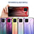 Silicone Frame Mirror Rainbow Gradient Case Cover LS1 for Samsung Galaxy M42 5G